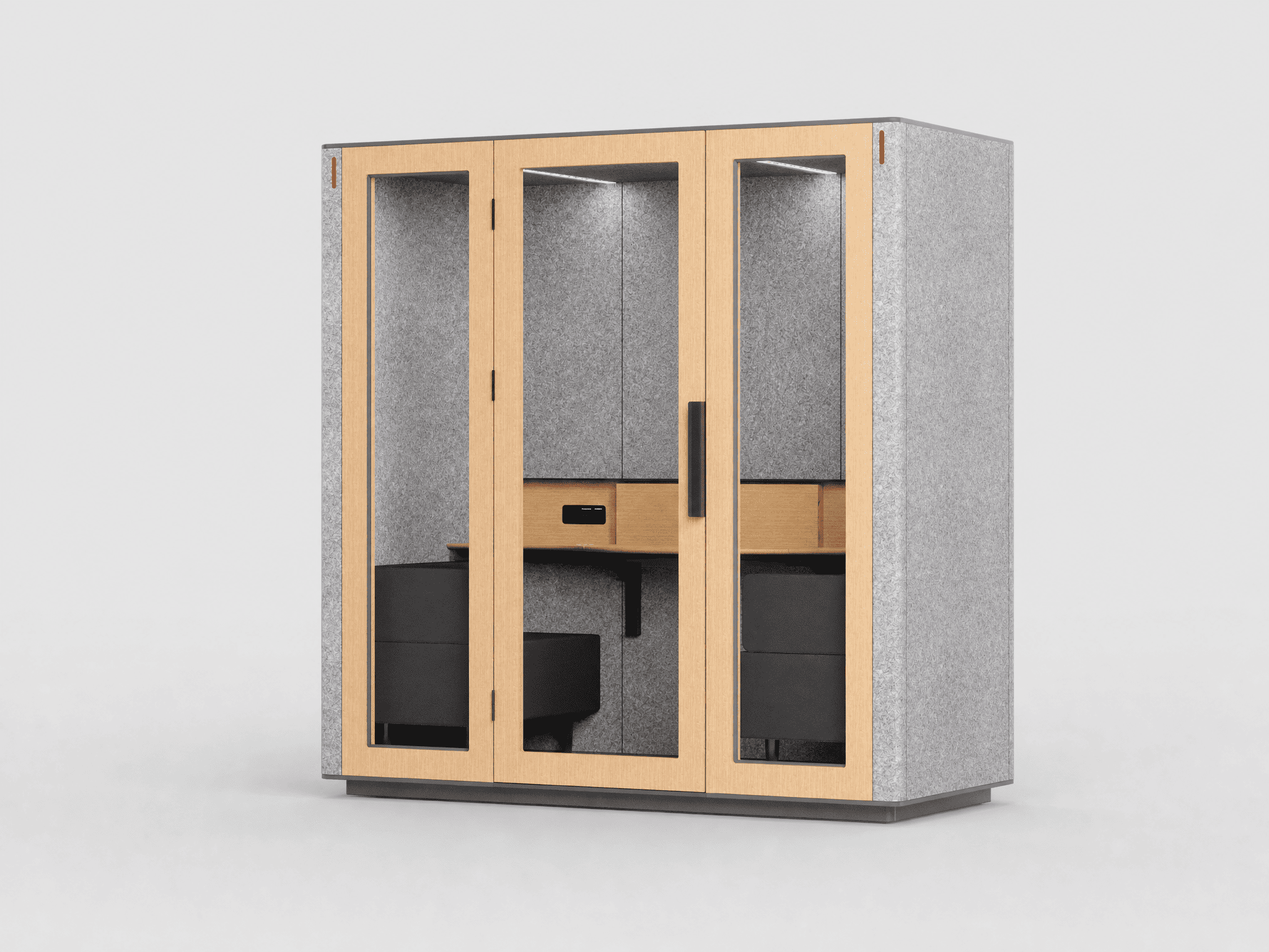 Two person meeting booth