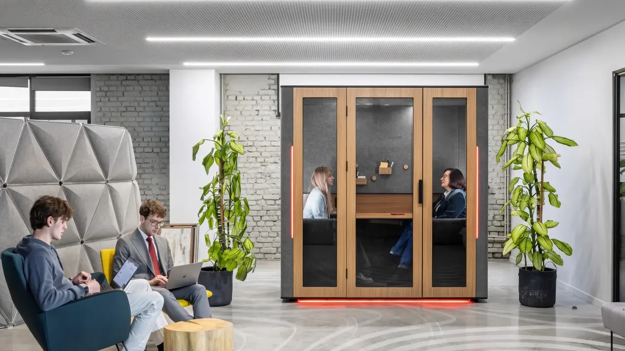 Flexible multizonal office workspace