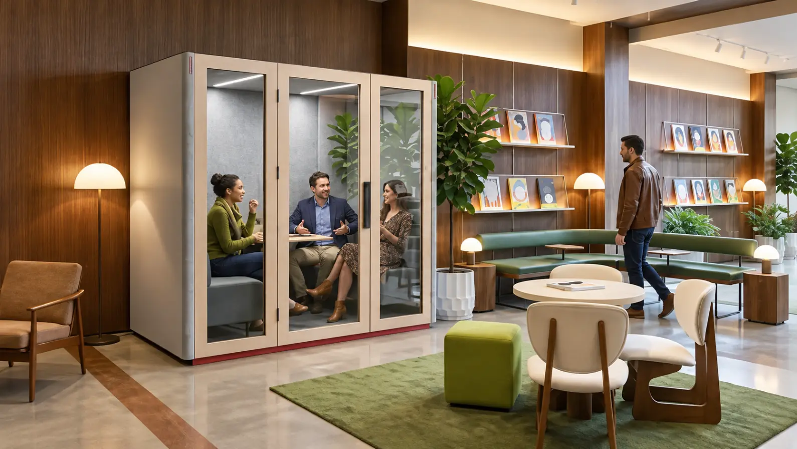 Soundproof office pod