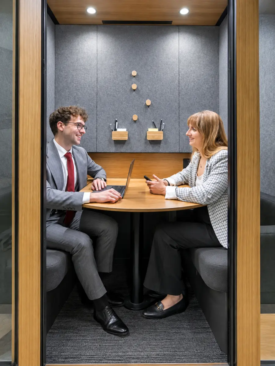 Two person meeting pod